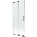 Vonios sienelė Mexen Velar L, 80 x 150 cm, Gun metal/Transparent