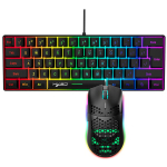 Žaidimų klaviatūra ir pelė 60%, RGB, UK, juoda