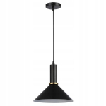 Juoda pakabinama lubinė E27 lempa, loft stiliaus