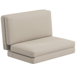 3in1 sulankstoma sofa su aksomu, 240 kg, miegamasis/svetainė, smėlio