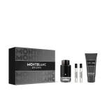 Kvapų dovanų rinkinys Montblanc Explorer, 4 vnt, medienos aromatas EDP 100 ml