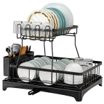 Dvipakopė indų džiovyklė, juoda, 44 cm