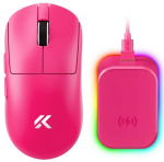 MCHOSE A7 V2 Ultra Wireless Belaidė Žaidimų Pelė | Rose Red, MCHOSE A7 V2 Ultra Wireless Belaidė Žaidimų Pelė | Rose Red