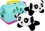 Mažoji panda su transportavimo krep&scaron;iu