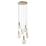 Pakabinamas &scaron;viestuvas Candellux Testa smėlio spalvos, 6 lempučių, G9, 10 W