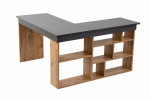 Ra&scaron;omasis stalas Vesper, 130x72x120 cm, rudas/pilkas