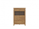 Vitrina BRW Bergen 2D2S, ruda
