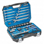 Įrankių komplektas 1/2"+1/4" +raktų komplektas CrV, 85dalių Hoegert HT1R425