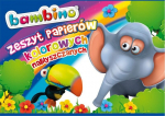 Bambino blizgus spalvotas popierius A4, 10 lapų