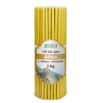 Bažnytinės graikų va&scaron;kinės žvakės &bdquo;Athos&ldquo; 2kg, N20, 100vnt.