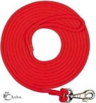 Chaba treniravimo pavadėlis 15m, 10mm, raudonas