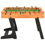 Sulankstomas stalo futbolo stalas, 121x61x80cm, &scaron;viesiai rudas