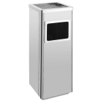 &Scaron;iuk&scaron;liadėžė-peleninė, 36l, sidabrinė