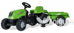 Minamas pedalais traktorius su priekaba Rolly Toys RollyKid-X, žalias