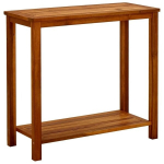 Konsolinis sodo staliukas, 80x35x75 cm, rudas, Ruda
