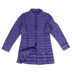 Ilga pūkinė striukė moterims Ultralight, violetinė, L