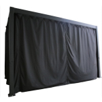 &Scaron;oninės sienos pavėsinei Home4You Mirador, 3x4m, juodos