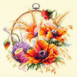 Siuvinėjimo rinkinys Magic Needle "Poppies for Needlewoman" 100-123