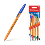 Tu&scaron;inukas ErichKrause&reg; R-301 Orange Stick 0.7, ra&scaron;alo spalva - juoda, mėlyna, žalia, raudona (pakuotėje po 4 vnt.)