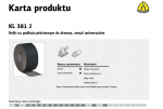 KLINGSPOR RITINIS ANT DROBĖS FONE KL381J 150mm th. 36 (30 mb)