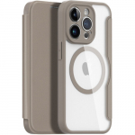 Dux Ducis Skin X Pro iPhone 14 Pro MagSafe magnetic flip beige