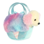 Mink&scaron;ta rankinė su &scaron;uniuku Aurora Fancy Pals, 20 cm