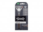 Rinkinys Wilkinson Sword Quattro Essentials 4 Vintage, vyrams: skustuvas 1 vnt. + pakaitiniai peiliukai 4 vnt.