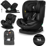 Pasukama automobilinė kėdutė vaikams Lionelo Bastiaan i-Size Black Carbon, 0-36 kg, 40&ndash;150 cm, ISOFIX "TopTether&ldquo;, juoda