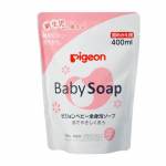 Skystas muilas vaikams Pigeon Baby Soap, Flower papildymas, 400 ml
