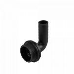 Jungtis alkūnė Bradas PIN LUG PP su tarpikliu, 2" i&scaron;or.sr. - 1 1/4" žarnai