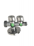 Kampinis ventilis Comb1mac, 1/2"x3/4"x3/8", su veržle 10mm