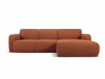 Keturvietė de&scaron;ininė sofa Windsor & Co Lola, 250x170x72 cm, ruda