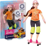 Lėlė Barbie Olimpinės riedlentės Tokijas 2020