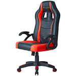 Žaidimų kėdė Kuura Gaming Gamer, juoda/raudona