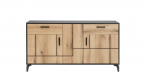 Komoda Liveo S-Line SL03, juoda/ruda