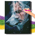Deimantinė mozaika 5D Diamond Painting Oh Art! The Witcher, 40x50 cm