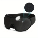 3D miego kaukė unisex, juoda