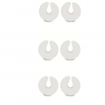 Apsauga durims Tech Zone, 6 vnt, white