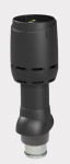 Izoliuotas kanalizacijos vėdinimo vamzdis su gauptu Vilpe Flow 125P/IS/500, juoda, D125/H500 mm