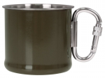 Kelioninis puodelis su karabinu Mil-Tec, 500ml