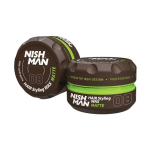 Plaukų formavimo va&scaron;kas Nishman Hair Styling Wax 08 Matte vyrams, 150 ml, 150 ml