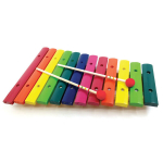 Muzikinis instrumentas - Spalvotas medinis vaiki&scaron;kas ksilofonas Svoora SV250002