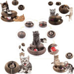 Interaktyvus žaislas katėms Halpix Magic Organ Cat Scratching Board, rudas