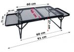 Aluminiuminis ne&scaron;omasis turistinis stalas Gotel L71D2 60x40cm