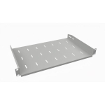Stalflex ECO 19" 1U 300 mm lentynėlė RACK Stacionari RACK spintos lentynėlė, pilkos spalvos