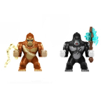 Konstruktorius King Kong vs Godzilla figūrėlė HeroBricks, 2 vnt, 9cm