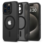 Tech-protect Magcam dėklas Iphone 16 Pro Max, matinės juodos spalvos