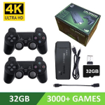 4K Ultra vaizdo žaidimų konsolė, skirta PS1 / SEGA / SNES / MAME Retro TV žaidimų konsolė 64 GB 10000 žaidimų vaizdo žaidimų kortelė M8 / X2