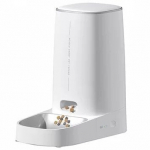 Automatinis kačių tiektuvas Pet Smart WiFi kačių ėdalo smulkinimo dozatorius, nuotolinio valdymo pultas, automatinis &scaron;ėrytuvas katėms ir &scaron;unims.