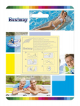 Bestway 62091 vandeniui atsparūs pripučiami remonto pleistrai